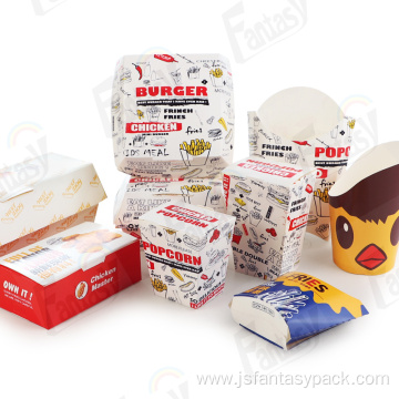 Disposable French Fries Box Potato Chips Packaging Box